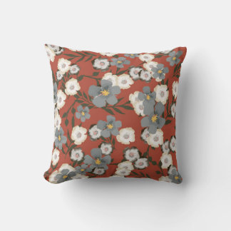 Tiny Flowers: Waterverf naadloze stijl Kussen