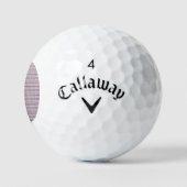 Tiny Gestreepte Callaway Supersoft  Golfballen (Logo)