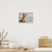 Tiny Ginger Kitten Poster (Keuken)