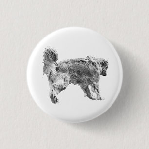 Tiny Golden Badge Ronde Button 3,2 Cm