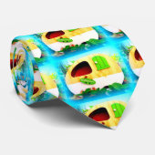 Tiny gypsy caravan casa stropdas (Opgerold)