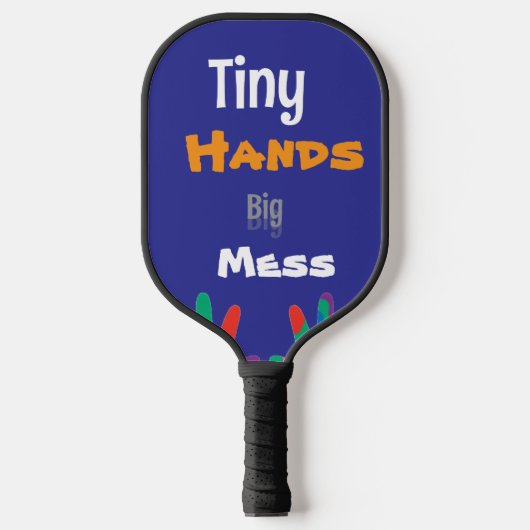 Tiny Hands Big Mess Kids Art Pickleball Paddle (Voorkant)