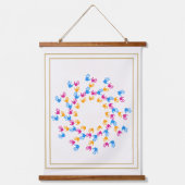 Tiny Hands Endless Love –Family Handprint Wall art Hangend Wandkleed (Voorkant 2)