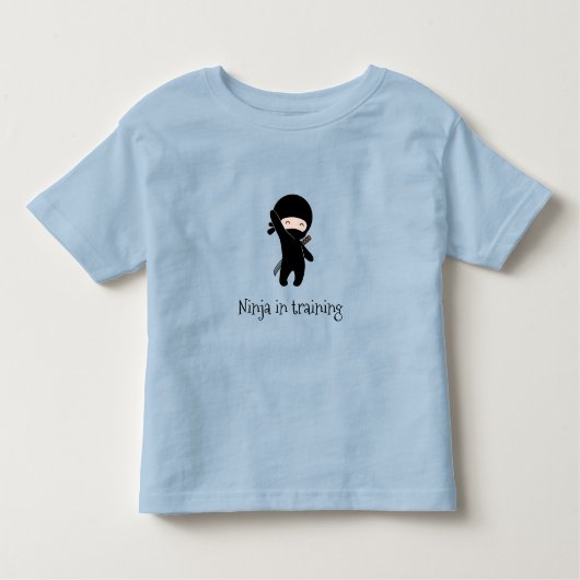 Tiny Happy Ninja in training Kinder Shirts (Voorkant)
