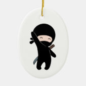 Tiny Happy Ninja Keramisch Ornament (Voorkant)