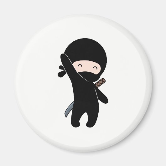 Tiny Happy Ninja Magneet (Voorkant)