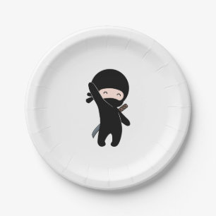 Tiny Happy Ninja Papieren Bordje