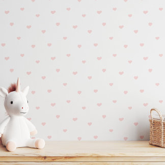 Tiny Hearts Ditsy Minimalistische Roze Meisjes Nur Behang