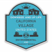 Tiny House Communities bewerkbaar Sticker (Voorkant)