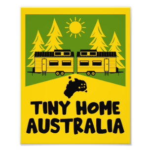 Tiny House Home Australië Foto Afdruk