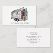 Tiny House on Wheels Vastgoed Visitekaartje (Voorkant / Achterkant)