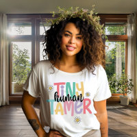 Tiny Human Tamer Schattigee kleurrijke handgeschre