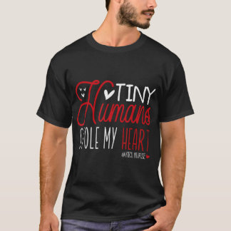 Tiny Humans Stole My Heart Schattige Nicu Nurse Va T-shirt