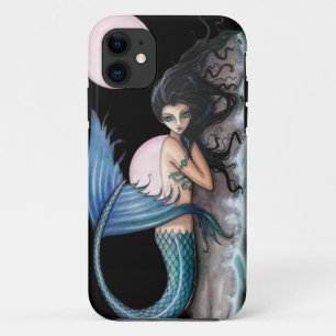 Tiny Island Gothic Mermaid Fantasy Art iPhone 11 Hoesje