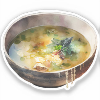 Tiny Korean Soup Art Sticker