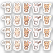 Tiny latte emotion alanimals planner sticker (Voorkant)