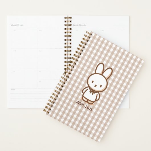 Tiny latte gingham planner (Display)