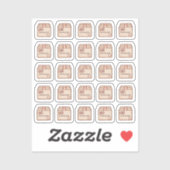 Tiny latte shipping box planner sticker (Vel)