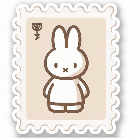 Tiny latte Stamp alleen Sticker (Voorkant)