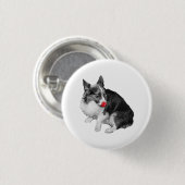 Tiny Lick, grote oren Ronde Button 3,2 Cm (Voorkant /achterkant)