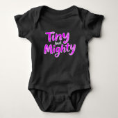 "Tiny maar Mighty" Schattige Brave Romper (Voorkant)