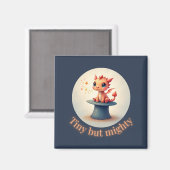 Tiny maar Mighty - Schattigee Dragon Magnet Magneet (Voorkant / Achterkant)