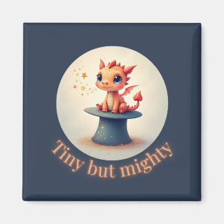 Tiny maar Mighty - Schattigee Dragon Magnet Magneet