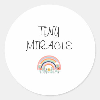 Tiny Miracle Baby Onsie Ronde Sticker