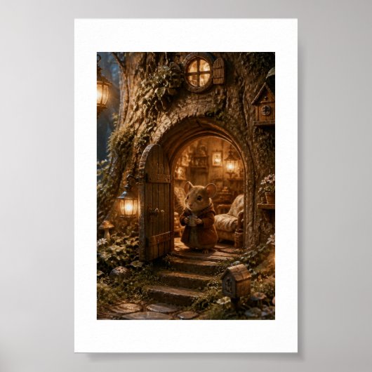 Tiny Muis Cottage Poster (Voorkant)