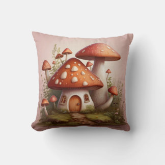 Tiny Mushroom Home Kussen