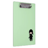 Tiny Ninja Custom Name on Green Klembord (Rechts)
