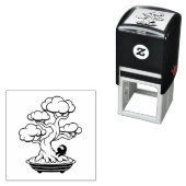 Tiny Ninja en Bonsai Tree Zelfinktende Stempel (In situ)