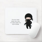 Tiny Ninja Holding Throwing Star Quote Muismat (Met muis)