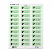 Tiny Ninja Op groen Etiket (Full Sheet)