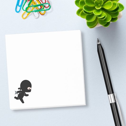 Tiny Ninja Running Post-it® Notes