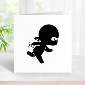 Tiny Ninja Running Rubberstempel