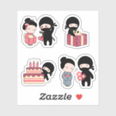 Tiny Ninja Set 5 Sticker (Vel)