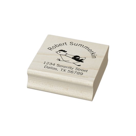 Tiny Ninja Taming Chicken Arch Address Rubberstempel (Stempel)