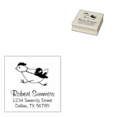Tiny Ninja Taming Running Chicken Address 2 Rubberstempel (Gestempeld)