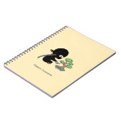 Tiny Ninja Watering Bonsai Tree Custom Name Notitieboek (Linkerzijde)