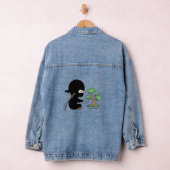 Tiny Ninja Watering Bonsai Tree Denim Jacket (Hangar)