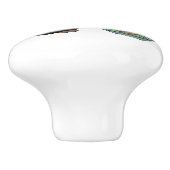 Tiny Ninja Watering Bonsai Tree Keramische Knop (Zijkant)