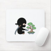 Tiny Ninja Watering Bonsai Tree Muismat (Met muis)