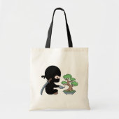 Tiny Ninja Watering Bonsai Tree Tote Bag (Voorkant)