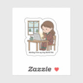 Tiny North Pole Home Office – Funny Christmas Sticker (Vel)