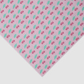 Tiny Paarse Cherries Pattern Tissuepapier (Detail)