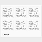 Tiny Paws, Big Adventures Autocollant (Feuille)