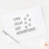 Tiny Paws, Big Adventures Sticker (Envelop)