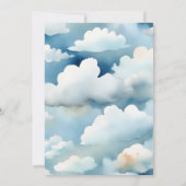 Tiny pilot schattig teddybeer baby shower kaart (Achterkant)