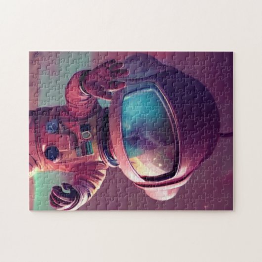 Tiny Pink Alien Legpuzzel (Horizontaal)